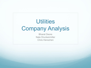 Utilities Company Analysis Bharat Deore Nate Druckenmiller