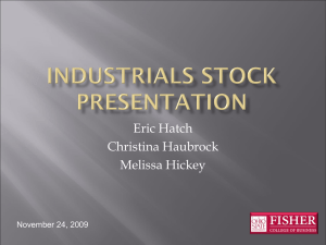 Eric Hatch Christina Haubrock Melissa Hickey November 24, 2009
