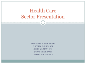 Health Care Sector Presentation