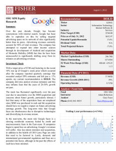 HOLD OSU SIM Equity Research Recommendation