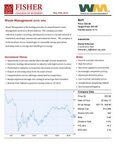 Waste&amp;Management&amp; BUY (NYSE:&amp;WM)