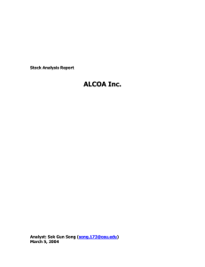 ALCOA Inc.  Stock Analysis Report ng (
