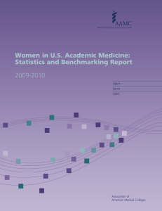 Women in U.S. Academic Medicine: Statistics and Benchmarking Report  2009-2010