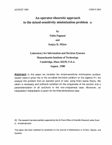 An  operator-theoretic approach