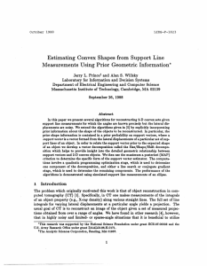 Estimating  Convex  Shapes  from  Support ... Prior Geometric  Information*