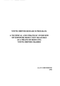 YOUNG DRIVER RESEARCH PROGRAM: A TECHNICAL AND STRATEGIC OVERVIEW AS