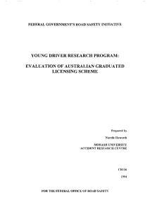 YOUNG  DRIVER  RESEARCH  PROGRAM: LICENSING  SCHEME