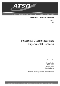 Perceptual Countermeasures: Experimental Research