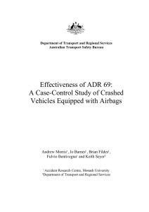 Effectiveness of ADR 69: A Case-Control Study of Crashed