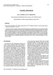 YOUNG  URANIUM R.R. Ore Geology Reviews,