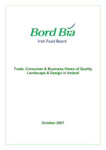 Trade, Consumer &amp; Business Views of Quality October 2007