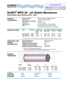 SelRO MPS-34 - pH Stable Membrane