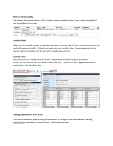 Planner Functionality