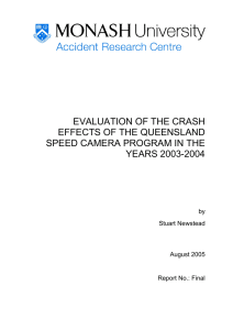 EVALUATION OF THE CRASH EFFECTS OF THE QUEENSLAND YEARS 2003-2004