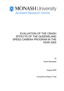 EVALUATION OF THE CRASH EFFECTS OF THE QUEENSLAND YEAR 2005