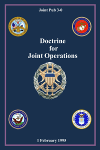 Doctrine for Joint Operations Joint Pub 3-0