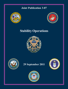 Stability Operations Joint Publication 3-07 29 September 2011