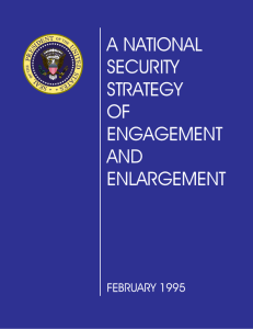 A NATIONAL SECURITY STRATEGY OF