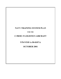 NAVY TRAINING SYSTEM PLAN C-9B/DC-9 LOGISTICS AIRCRAFT N78-NTSP-A-50-0107/A OCTOBER 2001