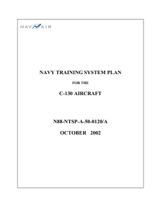 NAVY TRAINING SYSTEM PLAN C-130 AIRCRAFT N88-NTSP-A-50-0120/A