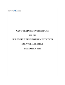 NAVY TRAINING SYSTEM PLAN JET ENGINE TEST INSTRUMENTATION N78-NTSP-A-50-0102/D