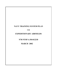 NAVY TRAINING SYSTEM PLAN EXPEDITIONARY AIRFIELDS N78-NTSP-A-50-0122/D MARCH  2002