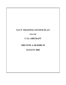 NAVY TRAINING SYSTEM PLAN C-2A AIRCRAFT N88-NTSP-A-50-8308C/D AUGUST 2002