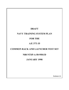 DRAFT NAVY TRAINING SYSTEM PLAN FOR THE A/E 37T-35