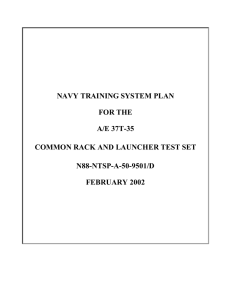 NAVY TRAINING SYSTEM PLAN FOR THE A/E 37T-35