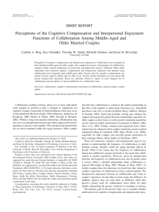 Perceptions of the Cognitive Compensation and Interpersonal Enjoyment