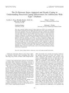 The Fit Between Stress Appraisal and Dyadic Coping in