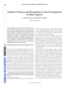 Political Violence and Disruptions in the Development of Moral Agency