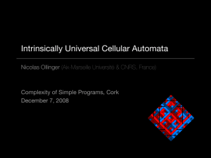 Intrinsically Universal Cellular Automata