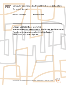 Energy Scalability of On-Chip Interconnection Networks in Multicore Architectures Technical Report