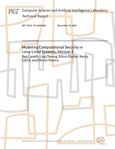Modeling Computational Security in Long-Lived Systems, Version 2 Technical Report