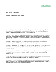 Prof. Dr.-Ing. Tong Zhang