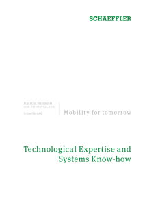 Technological Expertise and Systems Know-how Financial Statements