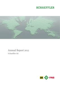 Annual Report 2012 Schaeffler AG