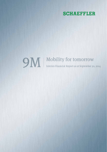 9M Mobility for tomorrow Interim Financial Report as at September 30, 2014