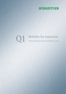 Q1 Mobility for tomorrow Interim Financial Report as at March 31, 2014
