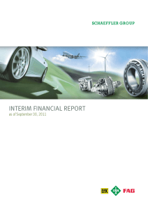 INTERIM FINANCIAL REPORT as of September 30, 2011