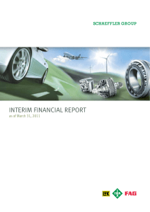 INTERIM FINANCIAL REPORT  as of March 31, 2011