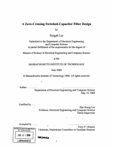 A  Zero-Crossing  Switched-Capacitor  Filter Design