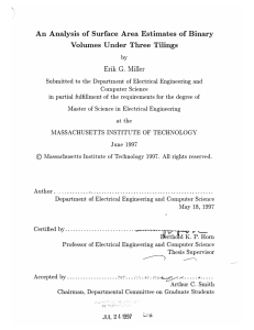 G. An  Analysis  of  Surface  Area ... Volumes  Under  Three  Tilings