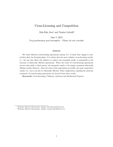 Cross-Licensing and Competition