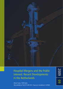09 20 Hospital Mergers and the Public Interest: Recent Developments