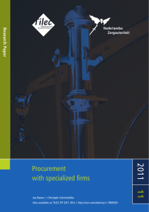 11 2011 Procurement with specialized fi rms