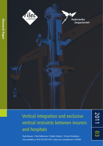 03 2011 Vertical integration and exclusive vertical restraints between insurers