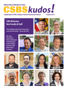 ! kudos CSBS CSBS Welcomes