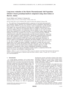 Long-term evaluation of the Hydro-Thermodynamic Soil-Vegetation